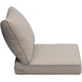 thumbnail image 2 of Ovios Back and Seat Cushion Set for Outdoor Furniture, 2-Piece Replacement Cushions for Deep Seating Patio Chair, Outside Pads for Porch, Deck and Garden Seats, 2 of 6