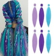 thumbnail image 2 of Jumbo Braid Hair 26inch Synthetic Fiber Hair Extensions Crochet Braiding Gradient Color Twist Braids Hair Styling Tools, 2 of 8