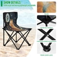 thumbnail image 4 of YAZAOO Camping Chairs Modern Feline Wonder Pattern Folding chair, 4 of 8