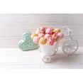 thumbnail image 2 of EREHome Polyester Fabric 7x5ft White Board Ice Cream Green Heart Bassinet Photography Backdrop Photo Booth Background, 2 of 2