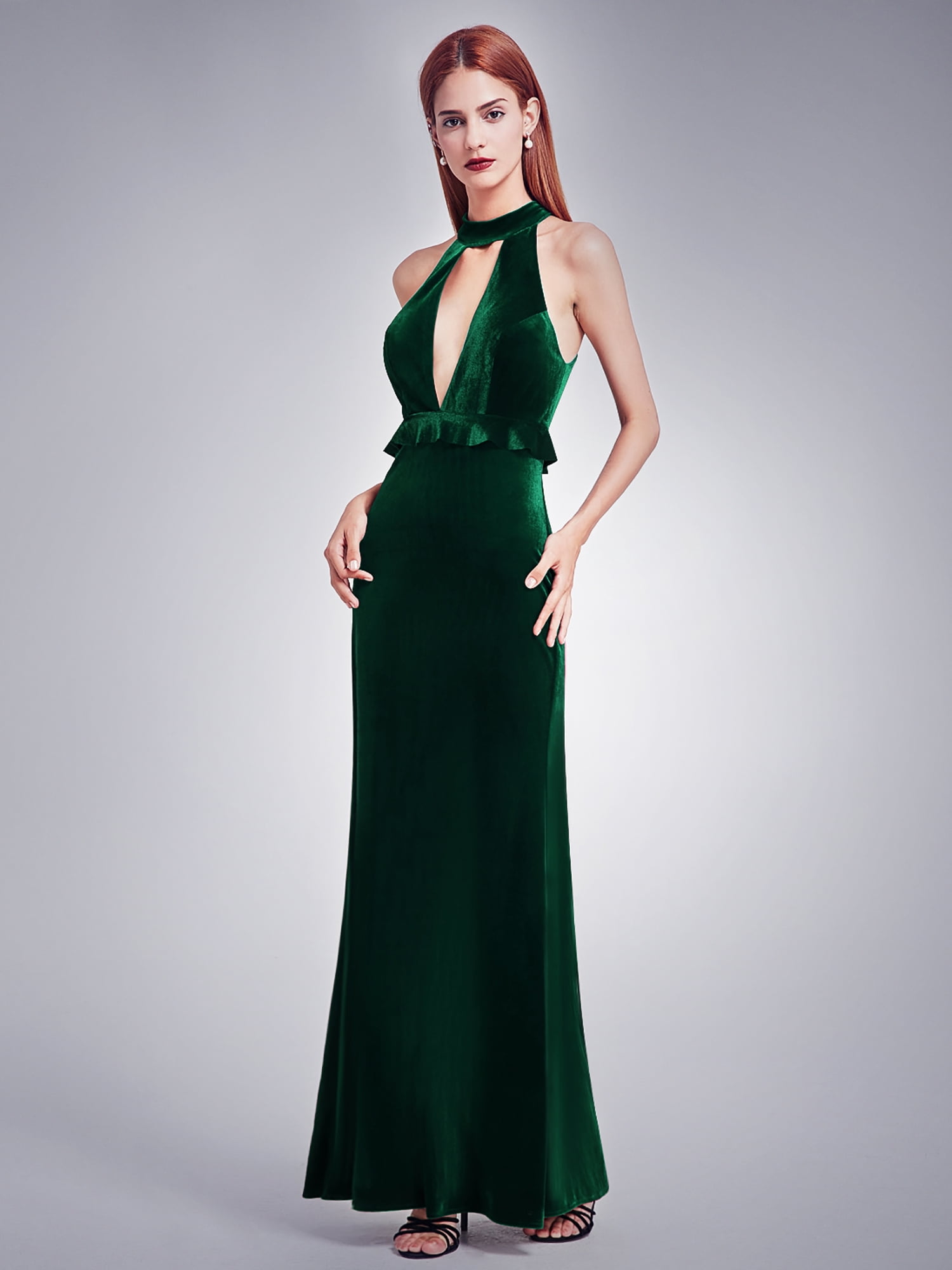 cocktail and party plus size velvet dress