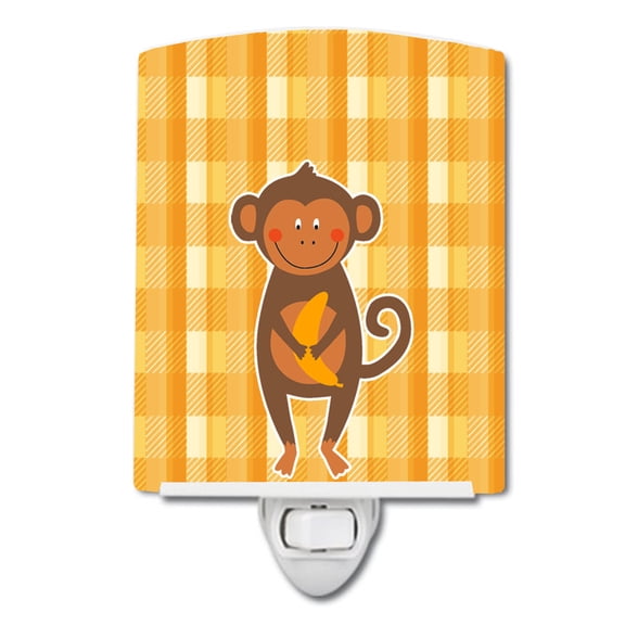 Monkey Business Ceramic Night Light