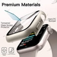 thumbnail image 4 of YanonmyfdFunda Impermeable con Protector de Pantalla para Apple Watch SE 3/2/1 (2025/2022/2020) / Series 6 5 4 40mm, Cristal Vidrio Templado Incorporado Carcasa Completa, 2 Unidades (Blanco Estrella), 4 of 19