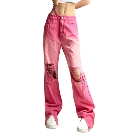 

ketyyh-chn99 Pajama Pants For Women Womens Corduroy High Waist Stretchy Elastic Waist Flare Pants