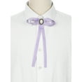 thumbnail image 4 of INSPIRE CHIC Women's Pre-tied Ribbon Bowknot Bow Brooch Pin with Faux Pearl, 4 of 5