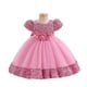 thumbnail image 2 of Vestido de niña, vestido de princesa, vestido infantil, manga corta, lentejuelas, falda abullonada, vestido infantil, 2 of 6