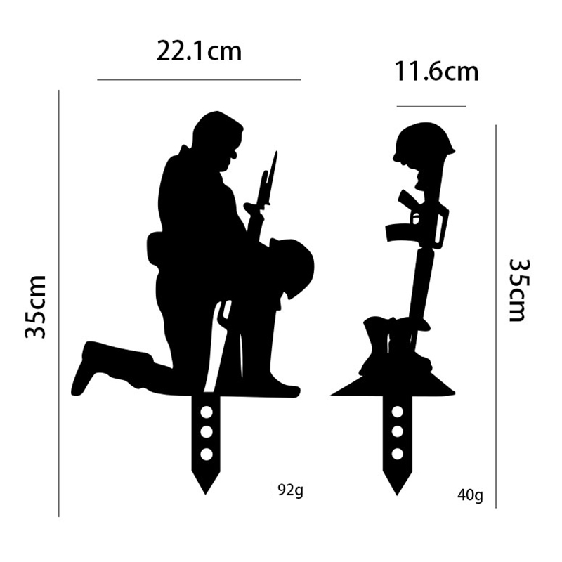 Fallen Soldier Silhouette Vector