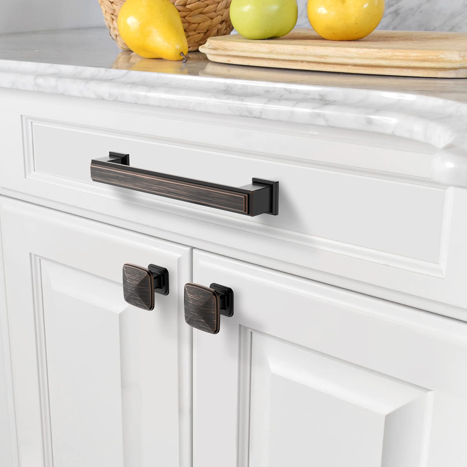 10 Pack K0003MB Matte Black Cupboard Drawer Knobs Kitchen Cabinet Knobs Single Hole Cabinet Handles Dresser Knobs