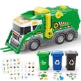 thumbnail image 1 of Camión de basura de juguete AuroTops para niños de 3 a 8 años con sonido y luz, 1 of 7