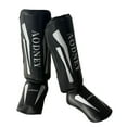 thumbnail image 2 of jinwen Kickboxing Shin Guards Shin Protection Gear Training Gear Leg Instep Protection Pads Leg Guards for Kicking Karate Black S, 2 of 9