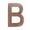 Antique Copper, variant on Architectural Mailboxes 3582SN-B 4 in. Brass Floating House Letter B, Satin Nickel