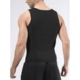thumbnail image 5 of Men's Sauna Suit Shirt - Heat Trapping Sweat Compression Vest, Shapewear Top, Gym Exercise Versatile Shaper Waist Trainer Silver L, 5 of 5