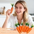 thumbnail image 7 of 12PCS Easter Decorations Foam Carrot Set 2.76 Inch for Home Display, Easter Decor Bunny Carrot Props with Glitter and Classic Styles for Pascua, 7 of 7