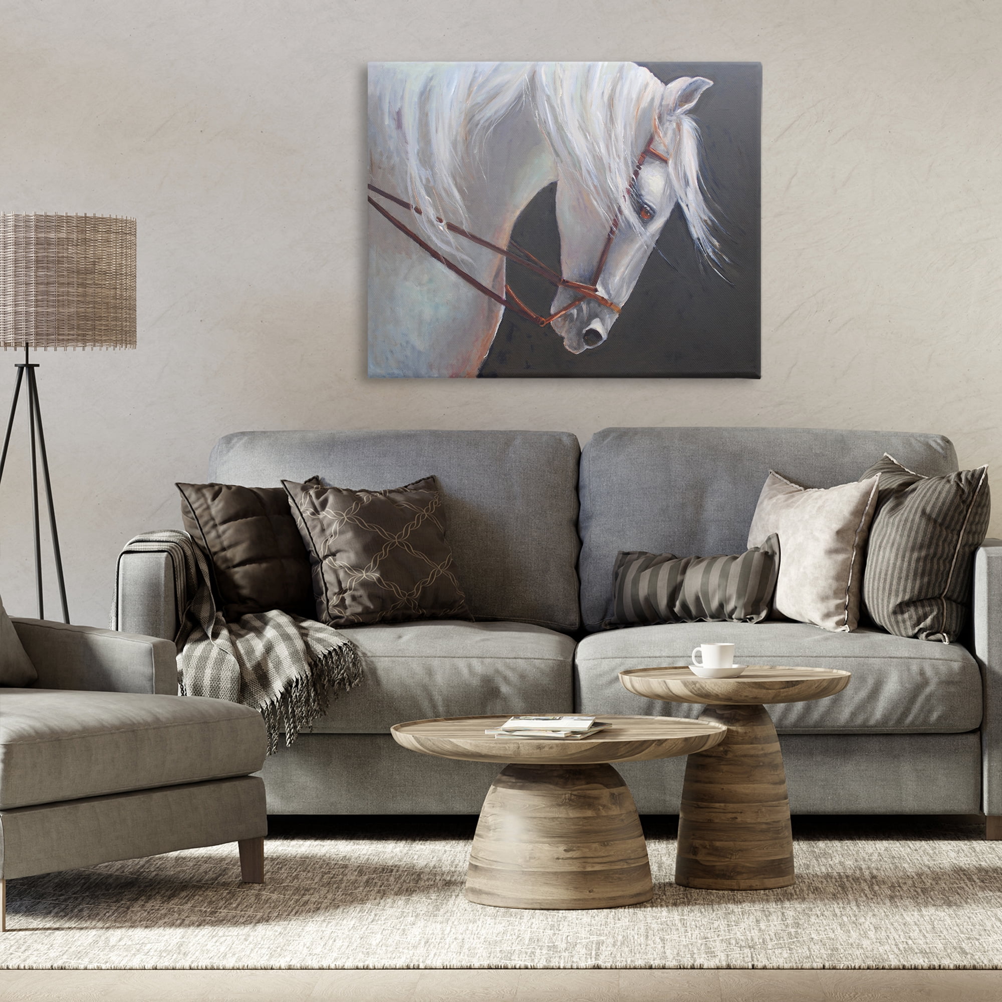 Stupell Industries Majestic White Mare Canvas Wall Art, design by Jadei Graphics