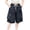Q59 Navy, variant on Glisme Little Girls Trousers Solid Color With Pockets And Drawstring Autumn Soft Girls Wide Leg Pants Size 5-6 Years