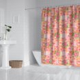 thumbnail image 2 of Pioneer Flower Floral Print Pattern Shower Curtain 84"x72", Bathroom Decorative Shower Curtain Set with 12 Hooks, Waterproof Washable, 2 of 6