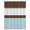 Brown Blue, variant on Aqua Grey Waterproof Fabric Shower Curtain,Chic Garden Floral Stripe Embroidery Design Waterproof Fabric Shower Curtain for Bathroom Curtains Bathtubs Shower Curtains with 12 Hooks Stall 48x72in