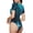 Futuristic Jet Ski Adventure, variant on Futuristic Moonlit Cityscape Womens One Piece Swimsuits Modest Tummy Control Bathing Suits Lace Up Slimming Swim Suit-Medium