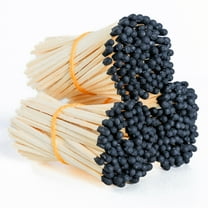 300Pcs 3'' Decorative Black Matches, Long Wooden Safety Matches for Candles, Color Matches, Candle Matches, Long Fireplace Matches for Fireplace BBQ Grill