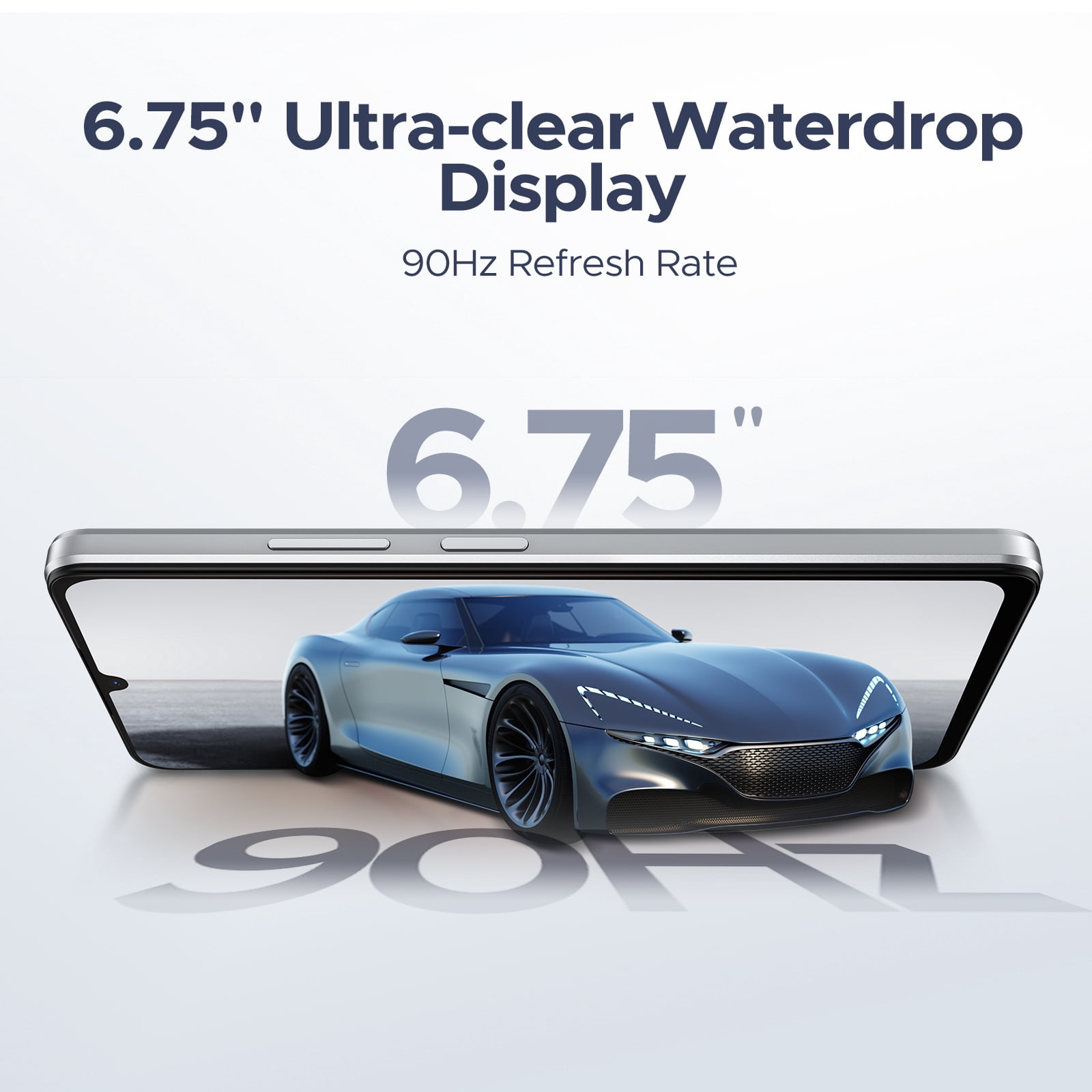 DOOGEE Note 58 Unlocked Cell Phone, Android 15 Smartphone with 32GB+128GB/2TB TF Expand, 6250mAh Battery, 6.75"HD+ 90Hz Cellphone, 4G Dual SIM Mobile Smart Phones, Widevine L1/NFC/OTG/Face Unlock