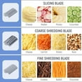 thumbnail image 3 of Versatile Electric Cheese Grater Detachable Electric Salad Maker for Home Kitchen Vegetable Slicer for Potato Cheeses, 3 of 7