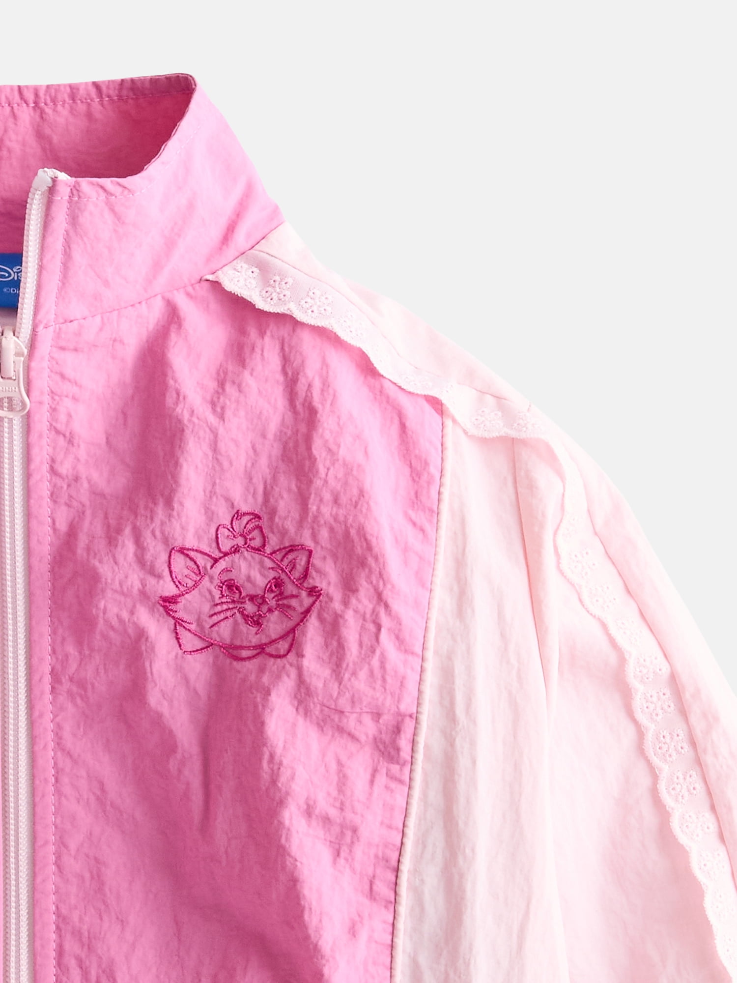 Marie Aristocats Girls Full Zip Windbreaker Jacket, Sizes 4-12