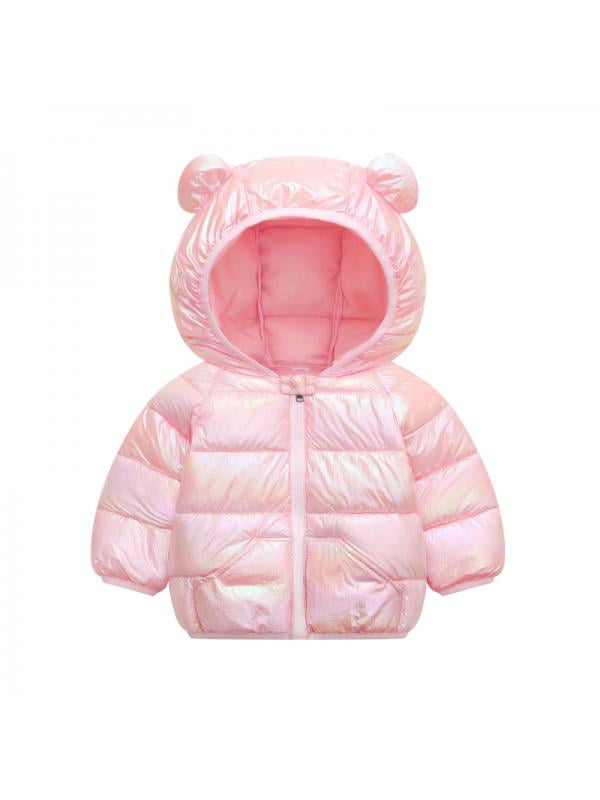 Rokka/&Rolla Baby Girls Lightweight Puffer Jacket Winter Coat for Newborn Toddler Kids 18-24M 2T-4T