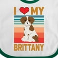 thumbnail image 4 of Inktastic Brittany Spaniel Dog Boys or Girls Baby Bib, 4 of 4