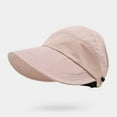 thumbnail image 4 of Women's Summer Sun Hat with Ponytail Hole Breathable Outdoor Wide Brim Shade Cap for Beach Travel Gardening, 4 of 5