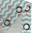 thumbnail image 3 of Ambesonne Marine Grommet Curtain Single Panel, Pattern Anchor Stripe, 50"x60", Turquoise Red, 3 of 5