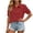 Wine, variant on Tqcoqu Shirts for Women Puff Sleeve Button Down Summer Casual Fit Blouses Collared Work Tops,Army Green,Women's S-XXL