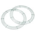 thumbnail image 1 of Unique Bargains 14' Metal Wire Wreath Frame Christmas Holiday Form Hanger, Green 5 Pack, 1 of 5