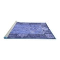 thumbnail image 2 of Ahgly Company Machine Washable Indoor Round Persian Blue Traditional Area Rugs, 4' Round, 2 of 4