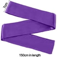 thumbnail image 4 of 2 Pack Sleeping Mask Satin Eye Mask (Black and Purple) Blindfold, 150 cm, 4 of 7