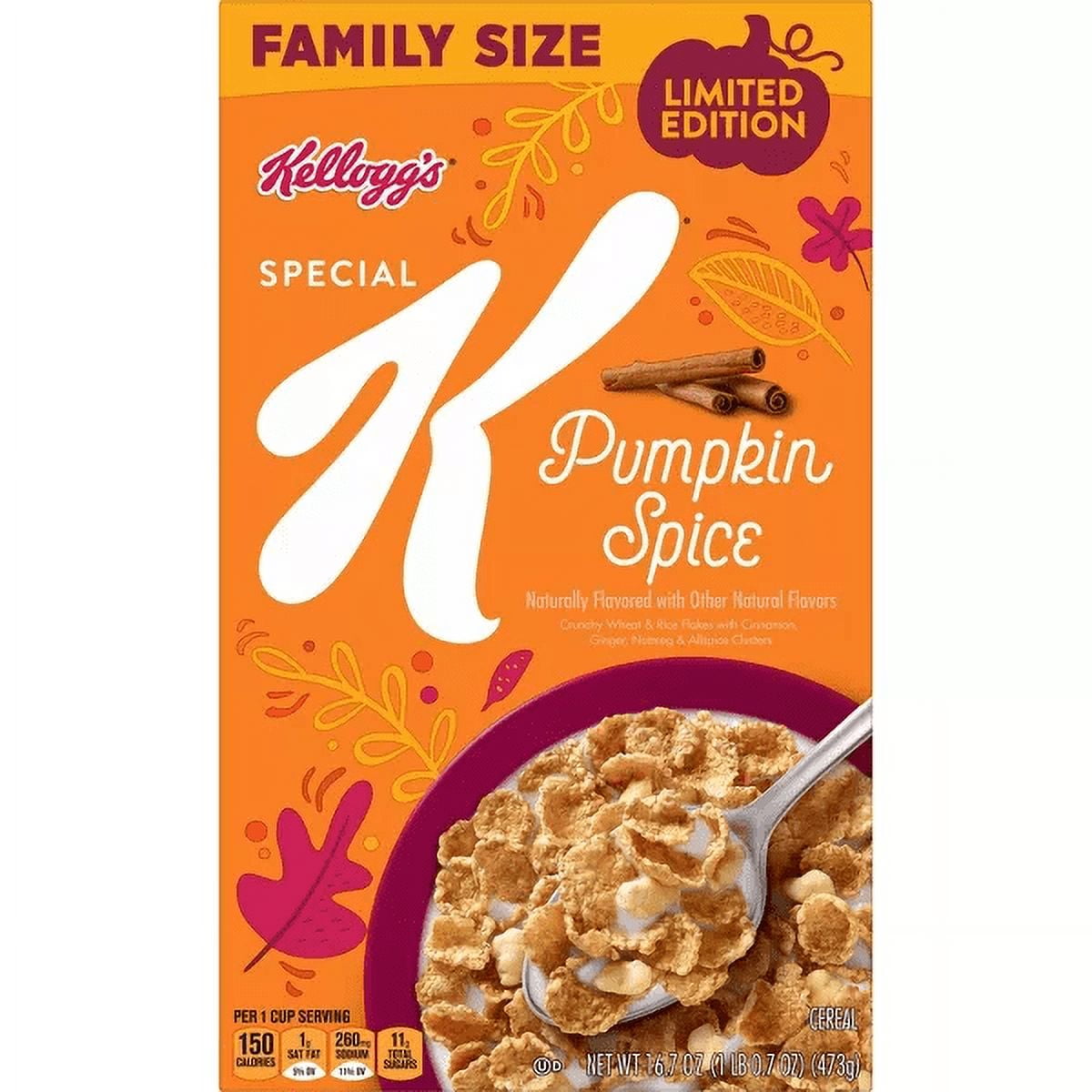 Kellogg's Special K Pumpkin Spice Cereal 16.7oz - Limited Edition 3 Pack