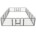 thumbnail image 5 of vidaXL Dog Playpen 16 Panels Steel 31.5"x23.6" Black, 5 of 6