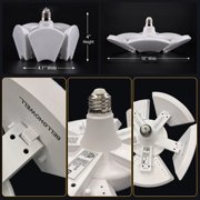 Bell + Howell Hex Bulb E26 LED Ultra Bright 6 Panel Light Bulb, Socket Light, Adjustable Shop Light Ceiling Light, No Wiring Needed, 60 Watts