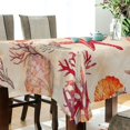 thumbnail image 5 of Yayeee Tablecloths 54" x 54" Rectangle Wrinkle Resistant Party Table Cover, Beige Starfish, 5 of 8