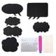 thumbnail image 1 of 10pcs Photo Booth Props Black Paper Cute MultiStyle Birthday Backdrop with Sticker Sticks for Birthday Party Decoration, 1 of 5