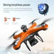 S116 Max Drone with Camera, HD FPV Drone , RC Quadcopter with Brushless Motor, Obstacle Avoidance, Waypoint Fly, One Key Take Off/Landing, 2 Batteries
