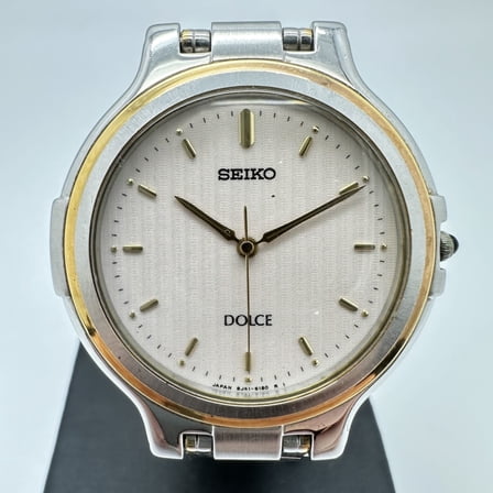 Pre-Owned SEIKO Seiko Dolce 5E31-600A Wristwatch, Quartz, Battery-Operated, Silver,... (Good)