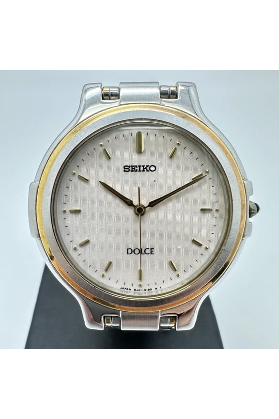 Pre-Owned SEIKO Dolce 8J41-6110 Quartz Watch, Battery-Operated, Silver, Stainless... (Good)