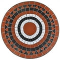 thumbnail image 3 of vidaXL 3 Piece Bistro Set Ceramic Tile Terracotta and White, 3 of 5
