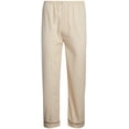thumbnail image 5 of Ten West Apparel Men’s Pajamas Set - Long Sleeve Button Down Sleep Shirt and Pajama Bottoms Sleepwear Set, Size 2X-Large, Tan, 5 of 6