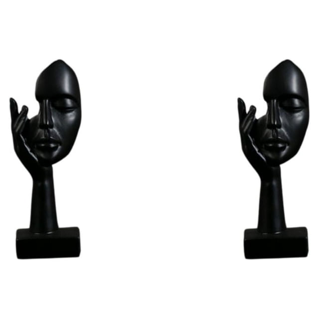 Toystoory Simple Women Face Art Statue Room Bedroom for Decoration Study Type1 NO1