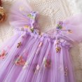 thumbnail image 3 of Robe Tutu pour Bébé Fille Princesse Sans Manches Papillon Tulle Robe d'Été pour Fête d'Anniversaire, 3 of 6
