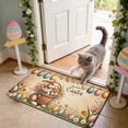 thumbnail image 4 of Tyidzon Easter Door Mat, Easter Buny Welcome Doormat, Happy Colorful Rabbit Front Door Mat Non-Slip Backing Spring Doormat for Indoor Outside Entrance Home Decor, 4 of 6