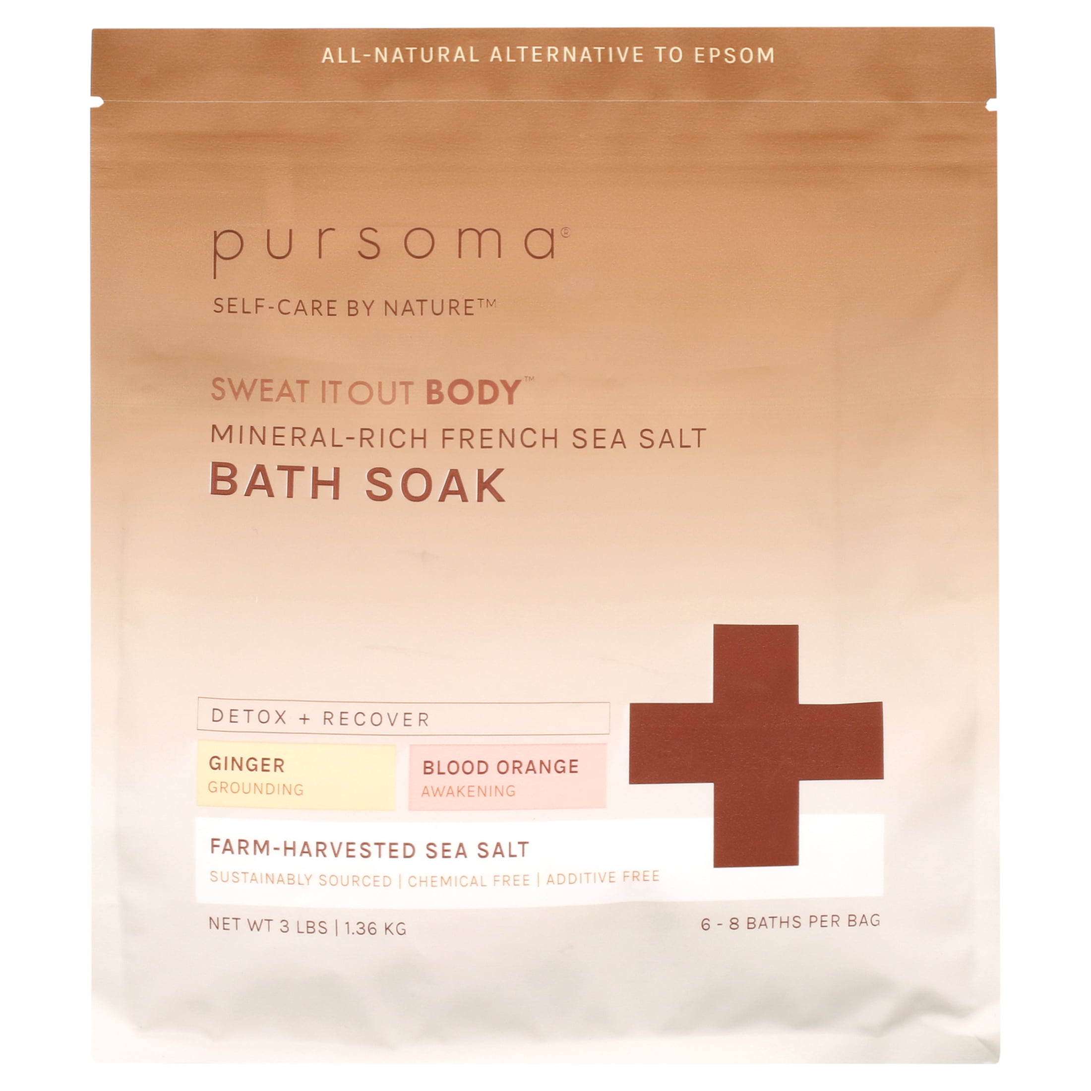 Pursoma Sweat It Out BODY Bath Soak 48 oz