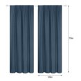 thumbnail image 1 of mi Blackout Cortinas 2 Panel Cortinas Modernas Oscurecimiento Térmico Leyfeng Cortinas de ventana, 1 of 8