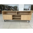 thumbnail image 2 of Aoile Coastal Oak & Walnut Wood TV Stand for 65/70 Inch TVs, 2 of 2